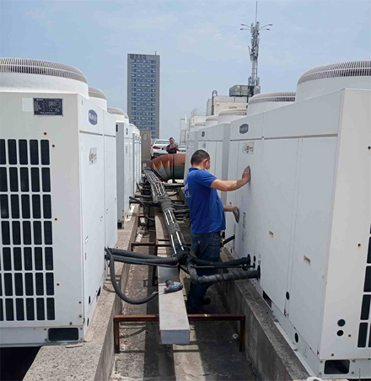 莫力达中央空调制热和不制冷系统维修方法